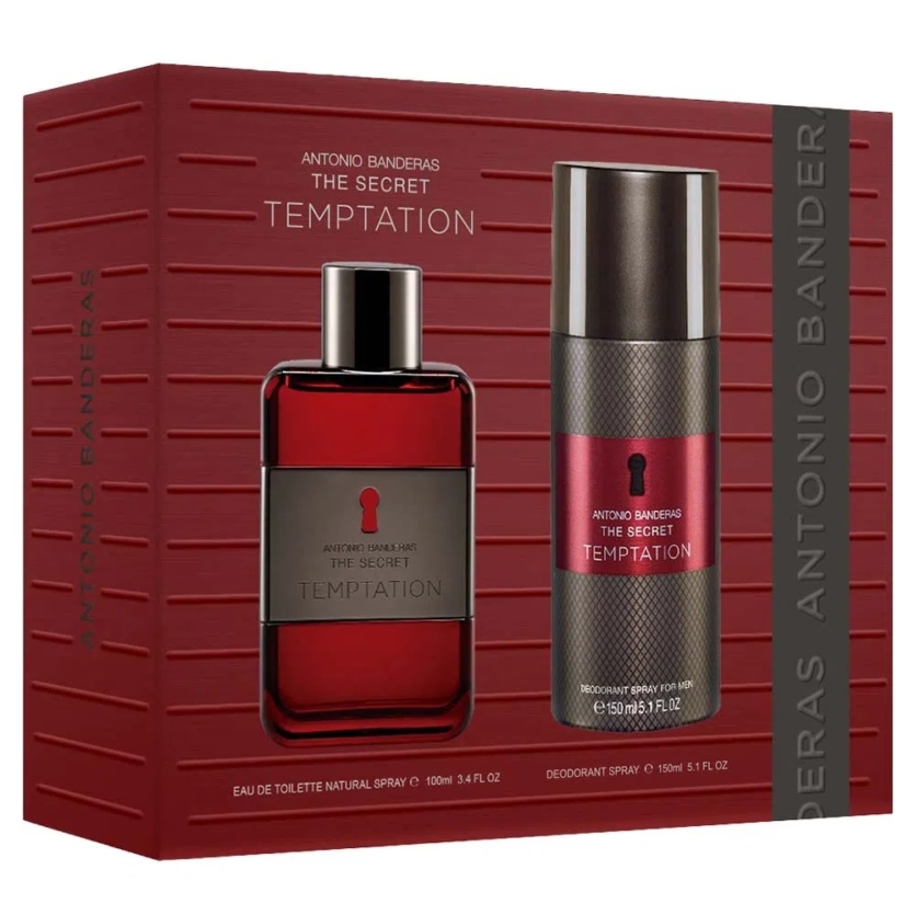 Kit The Secret Temptation Antonio Banderas - Perfume Masculino 100ml + Desodorante Spray 150ml