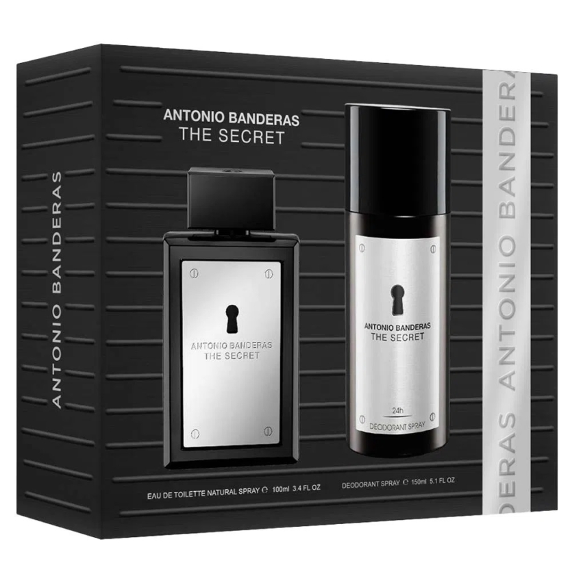 Kit The Secret Antonio Banderas – Perfume Masculino 100ml + Desodorante Spray 150ml