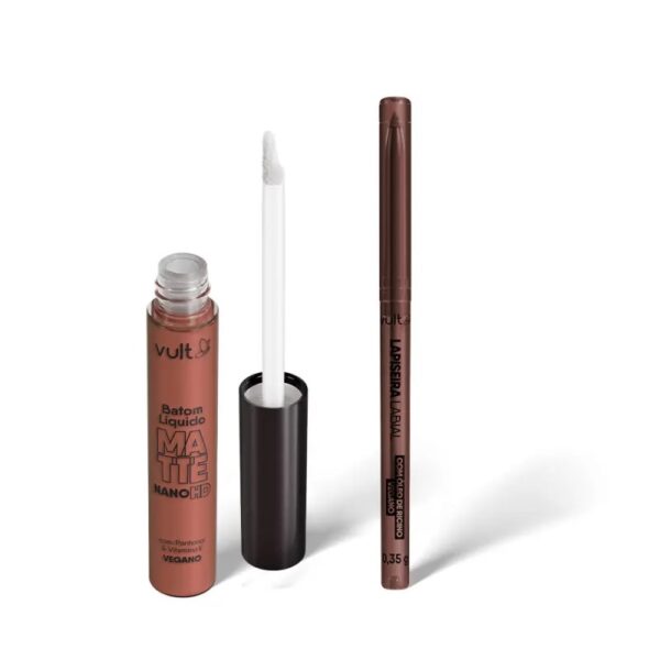 LipKit Vult: Batom Líquido Matte Bronze + Lapiseira Labial - Imagem 2
