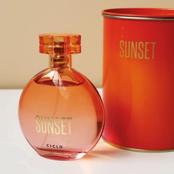 Sunset Lata Ciclo Cosméticos Deo-colônia 100ml - Perfume Feminino - Imagem 2