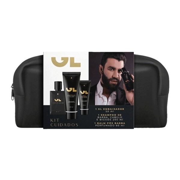 Gl embaixador coffret kit perfume 50ML + SHAMPOO 3D 200ML + BALM 60ML + - Imagem 2