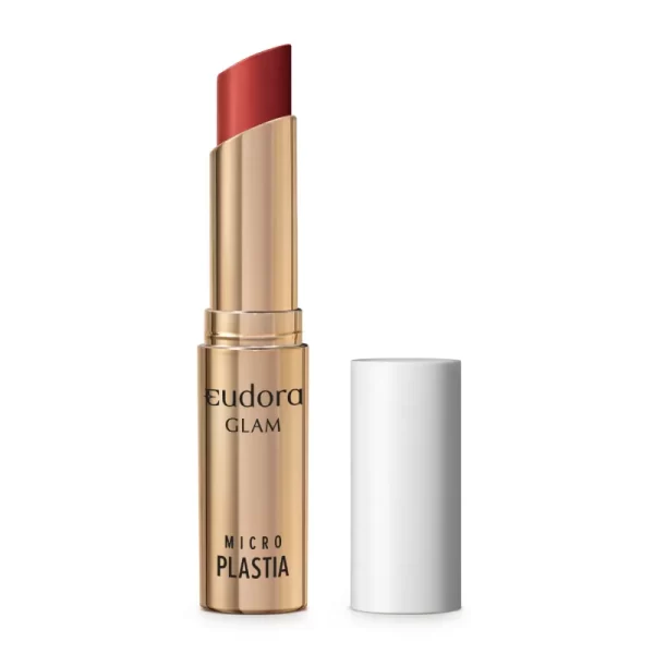 Batom Eudora Glam Micro Plastia - Vermelho Ruby