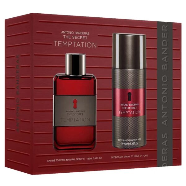 Kit The Secret Temptation Antonio Banderas - Perfume Masculino 100ml + Desodorante Spray 150ml - Imagem 4
