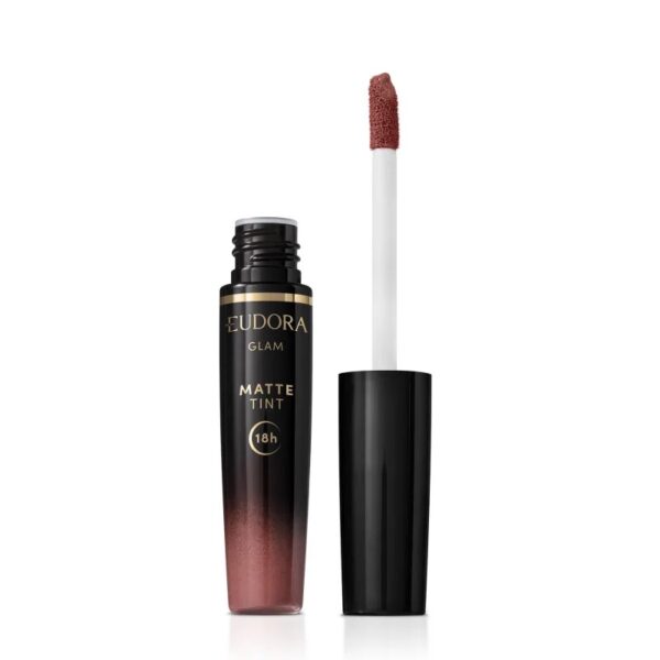 Eudora Glam Matte Tint Rose Vintage - Batom Líquido 4g - Imagem 2