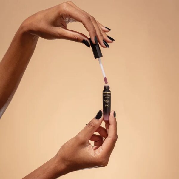 Eudora Glam Matte Tint Rose Vintage - Batom Líquido 4g - Imagem 8