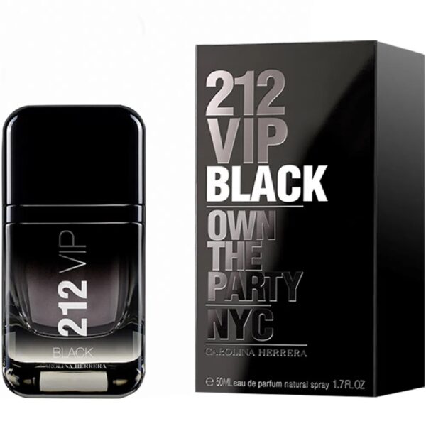 212 Vip Black Carolina Herrera EDP 50ml - Perfume Masculino - Imagem 2