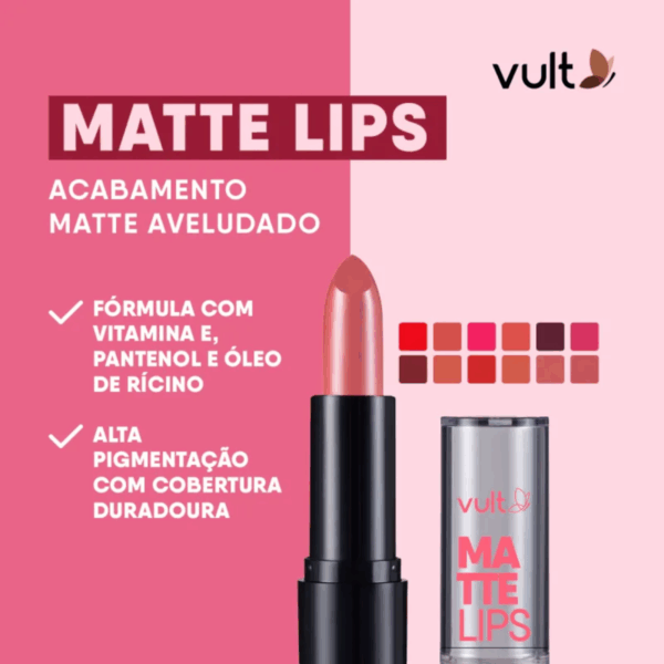 Vult Batom Matte Lips Avelã - 3,8g - Imagem 3