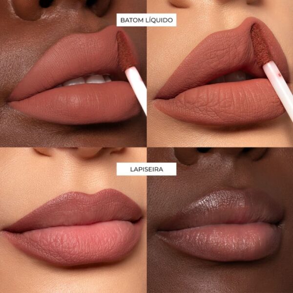 LipKit Vult: Batom Líquido Matte Bronze + Lapiseira Labial - Imagem 3