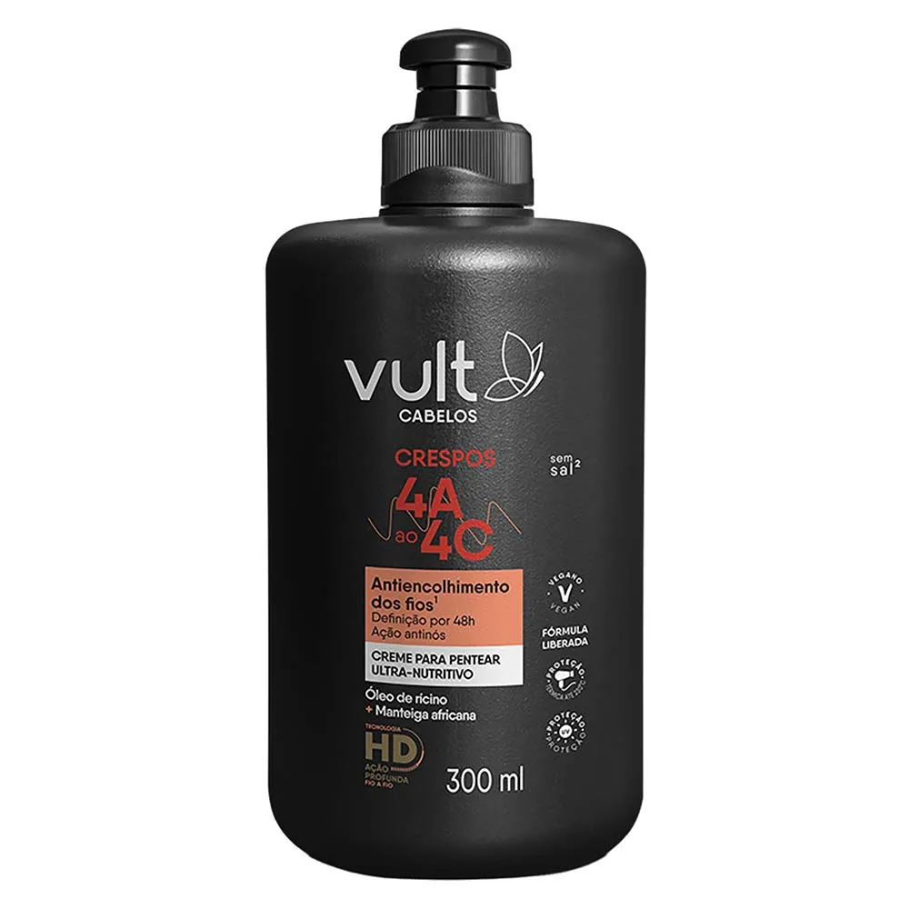 Vult Crespos Creme Para Pentear 4A ao 4C - 300ml