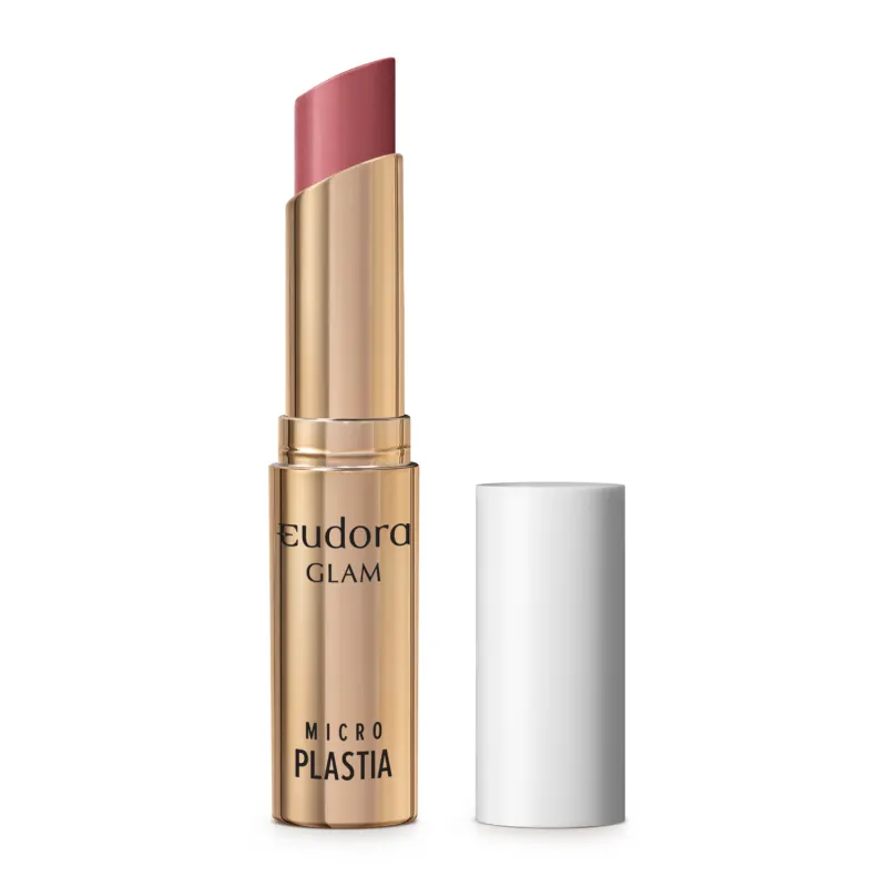 Batom Eudora Glam Micro Plastia -  Rose Delicado