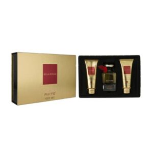 RIIFFS BELLA ROUGE COFFRET ( EDP 100ML + SHOWER GEL 100ML + BODY LOTION 100ML)- Perfume feminino