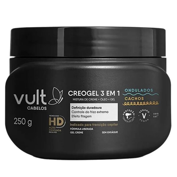 Creogel 3 em 1 Vult Ondulados e Cachos 250g